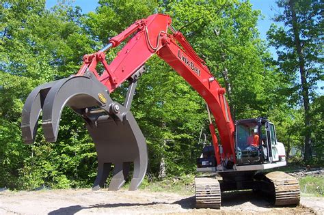 log grapples for mini excavators|mini excavator mechanical grapple.